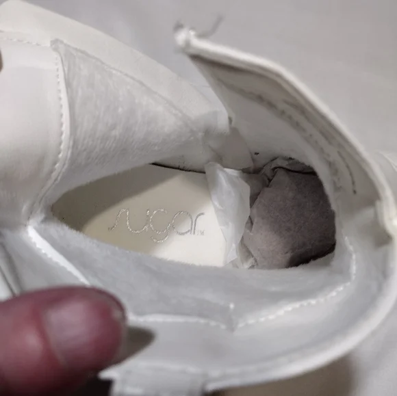 Sugar Tula Vegan Leather Snake Skin Pointed Toe Western Ankle Boots - Picture 7 of 16